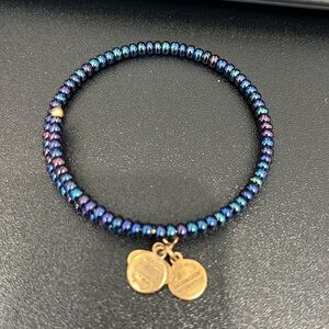 Alex and Ani high wire haze shimmering beaded bangle